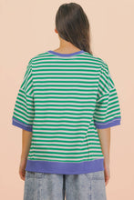 Load image into Gallery viewer, NT12481-Oversized Stripe Casual Knit Top