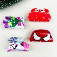 Load image into Gallery viewer, Cartoon animal hair clips crab spiderman claw clip