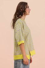 Load image into Gallery viewer, NT12481-Oversized Stripe Casual Knit Top