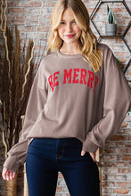 Load image into Gallery viewer, ET7449-12 URBAN RIB RIBBED CHRISTMAS TOP