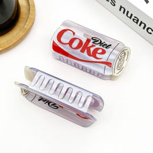 Load image into Gallery viewer, Diet Coke Bottle Hair Claw Clip, Fun Acetate Hair Accessory