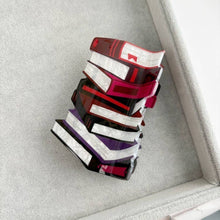 Load image into Gallery viewer, Stacked Book Design Hair Claw Clip