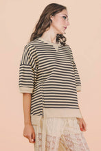 Load image into Gallery viewer, NT12481-Oversized Stripe Casual Knit Top