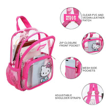 Load image into Gallery viewer, Hello Kitty Sitting Character Adult 11” Clear Mini Backpack