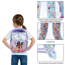 Load image into Gallery viewer, Disney Princesses 2-Piece 16” Kids Clear Backpack & Lunch Box Set For School And Travel