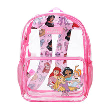 Load image into Gallery viewer, Disney Princesses Kids’ Clear PVC 16” Backpack
