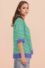 Load image into Gallery viewer, NT12481-Oversized Stripe Casual Knit Top