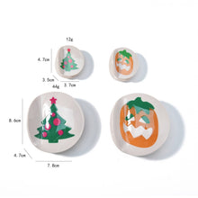 Load image into Gallery viewer, Christmas Tree Round Hair Claw, Halloween Pumpkin Hair Clip