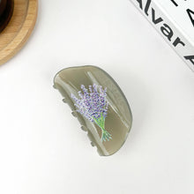 Load image into Gallery viewer, Lavender Hair Clip,Leaf Claw Clip