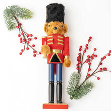 Load image into Gallery viewer, Teddy Bear 15" Hand-Painted Wood Nutcracker