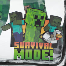 Load image into Gallery viewer, Minecraft Creepers Kids’ Clear PVC 16” Backpack