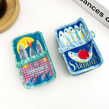 Load image into Gallery viewer, Sardine Can Hair Claw Clip, Creative Fish Tin Hair Clip