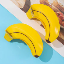 Load image into Gallery viewer, Yellow Banana Shaped Hair Clip, Fruit Hair Accessories