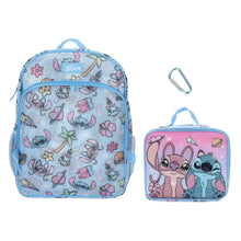 Load image into Gallery viewer, Lilo &amp; Stitch Angel &amp; Stitch All-Over Print 16” Backpack With Lunch Kit
