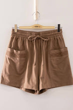 Load image into Gallery viewer, Lace Trim Sweatshirt &amp; Shorts Lounge Set MOCHA

