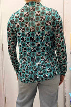 Load image into Gallery viewer, Turquoise Aztec &amp; Cow Print Mesh
