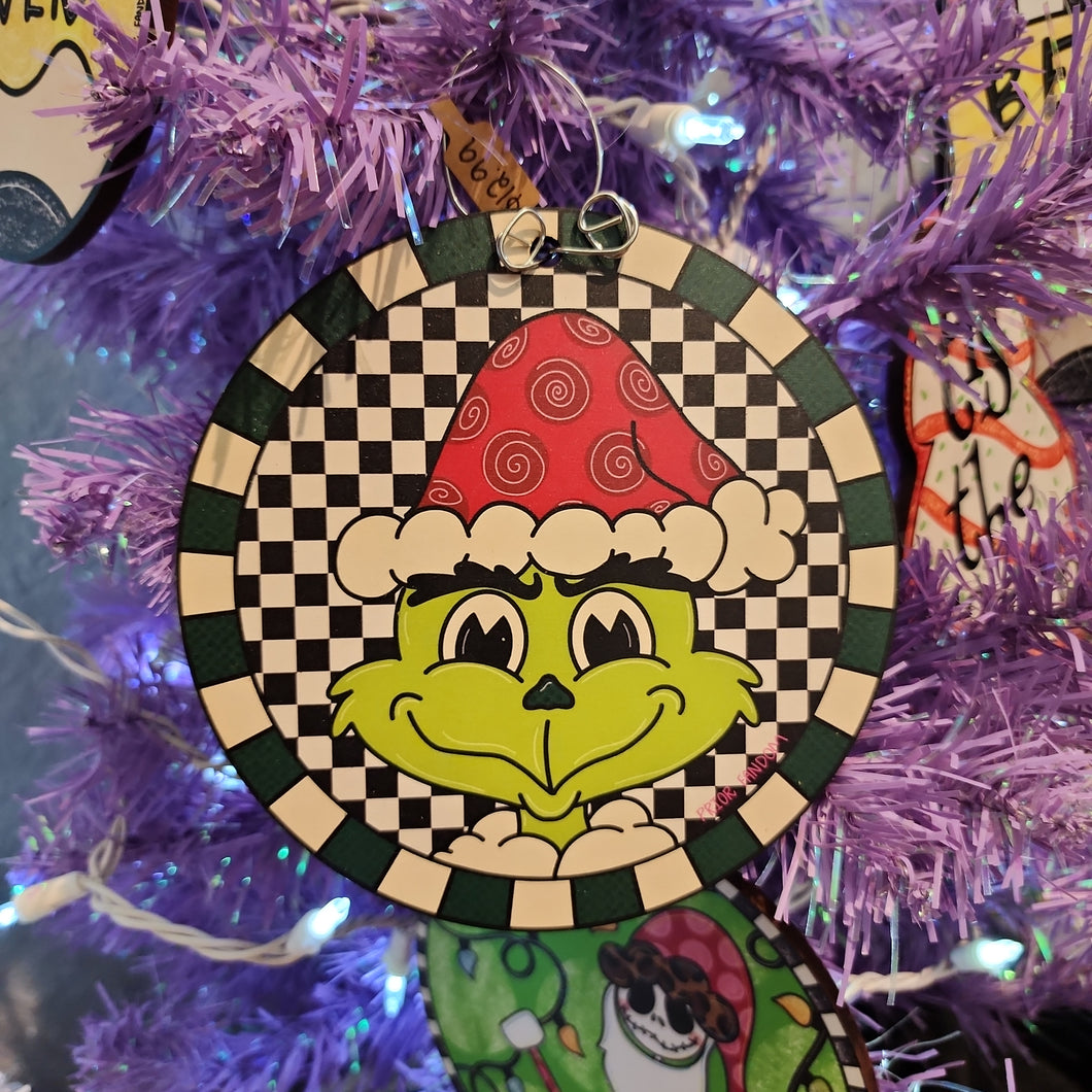 Green Grinch Ornament