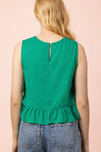 Load image into Gallery viewer, NT12128-Side Tie Detail Ruffled Top

