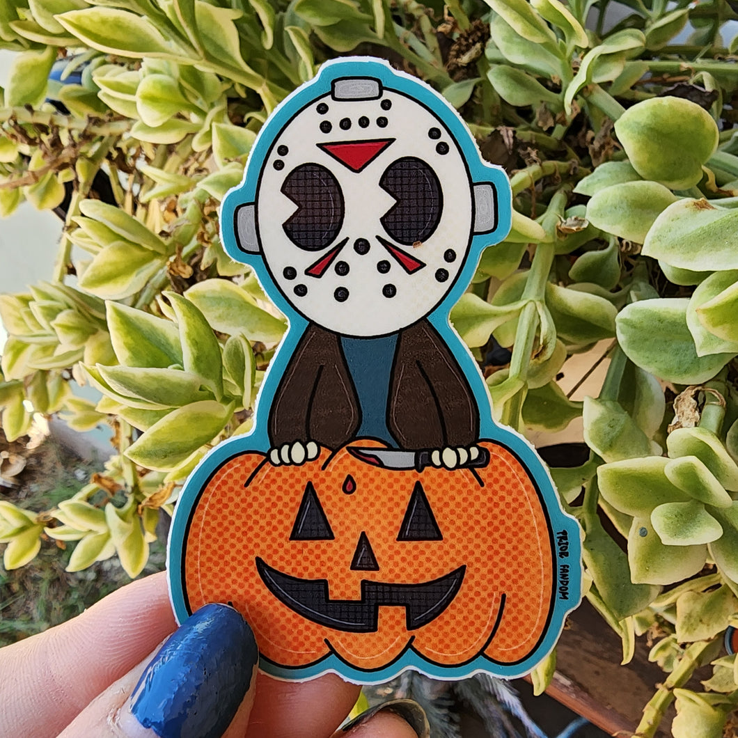 Jason Pumpkin Sticker