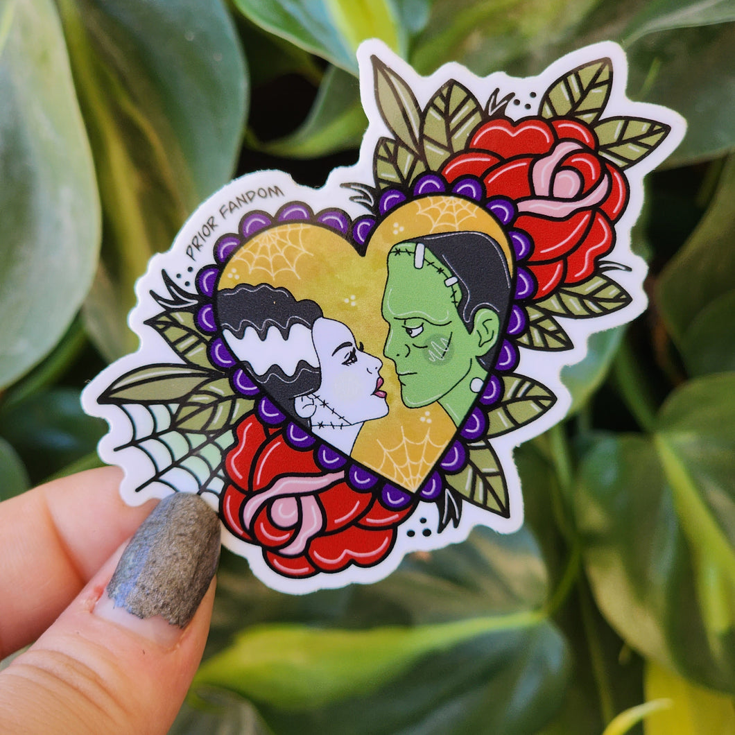 Frankenstein & Bride Sticker