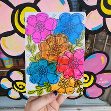 Load image into Gallery viewer, Pink, Orange, &amp; Blue Florals
