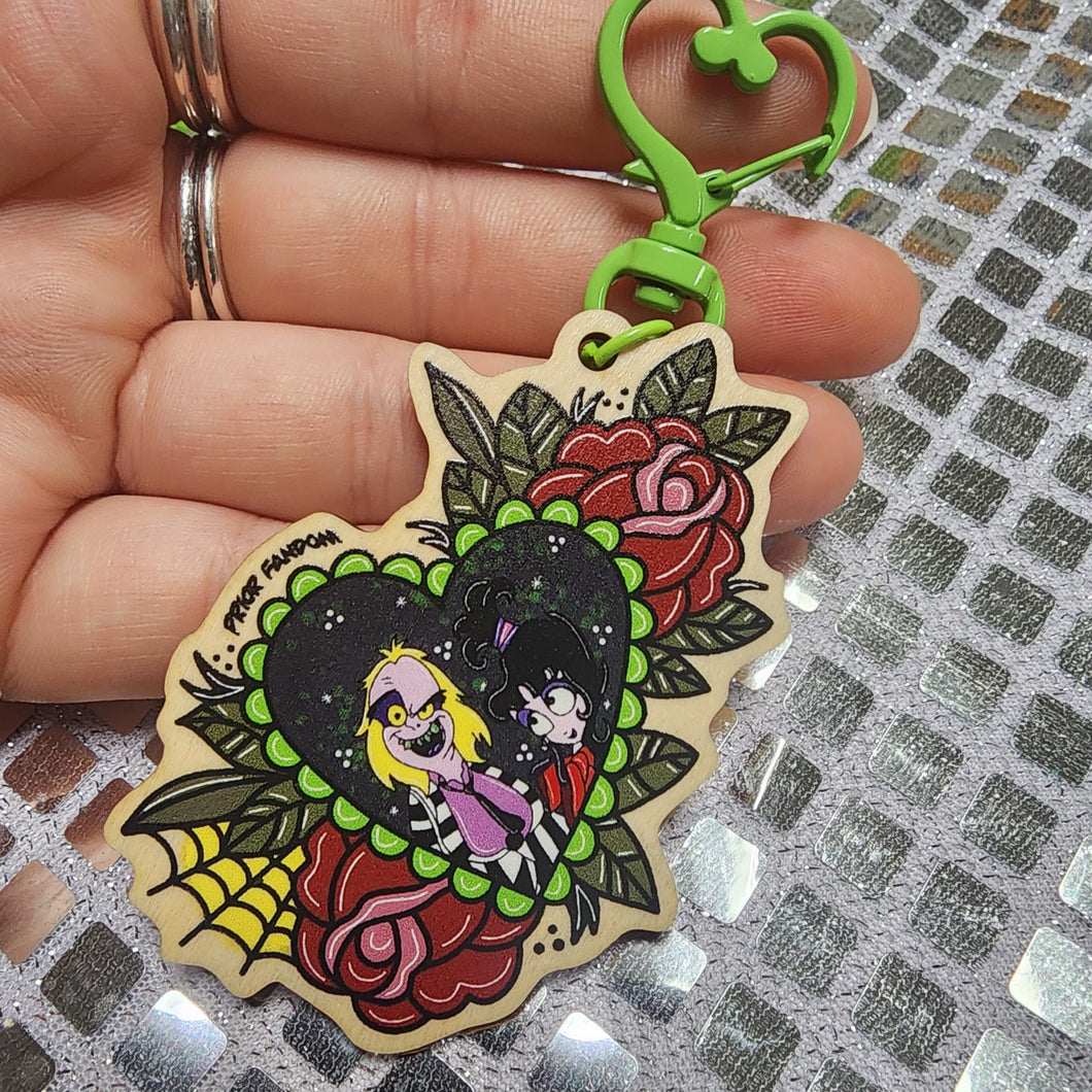 Beetlejuice Keychain