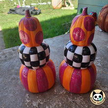 Load image into Gallery viewer, Painted stackable pumpkins
