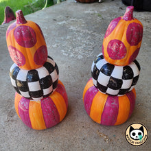 Load image into Gallery viewer, Painted stackable pumpkins
