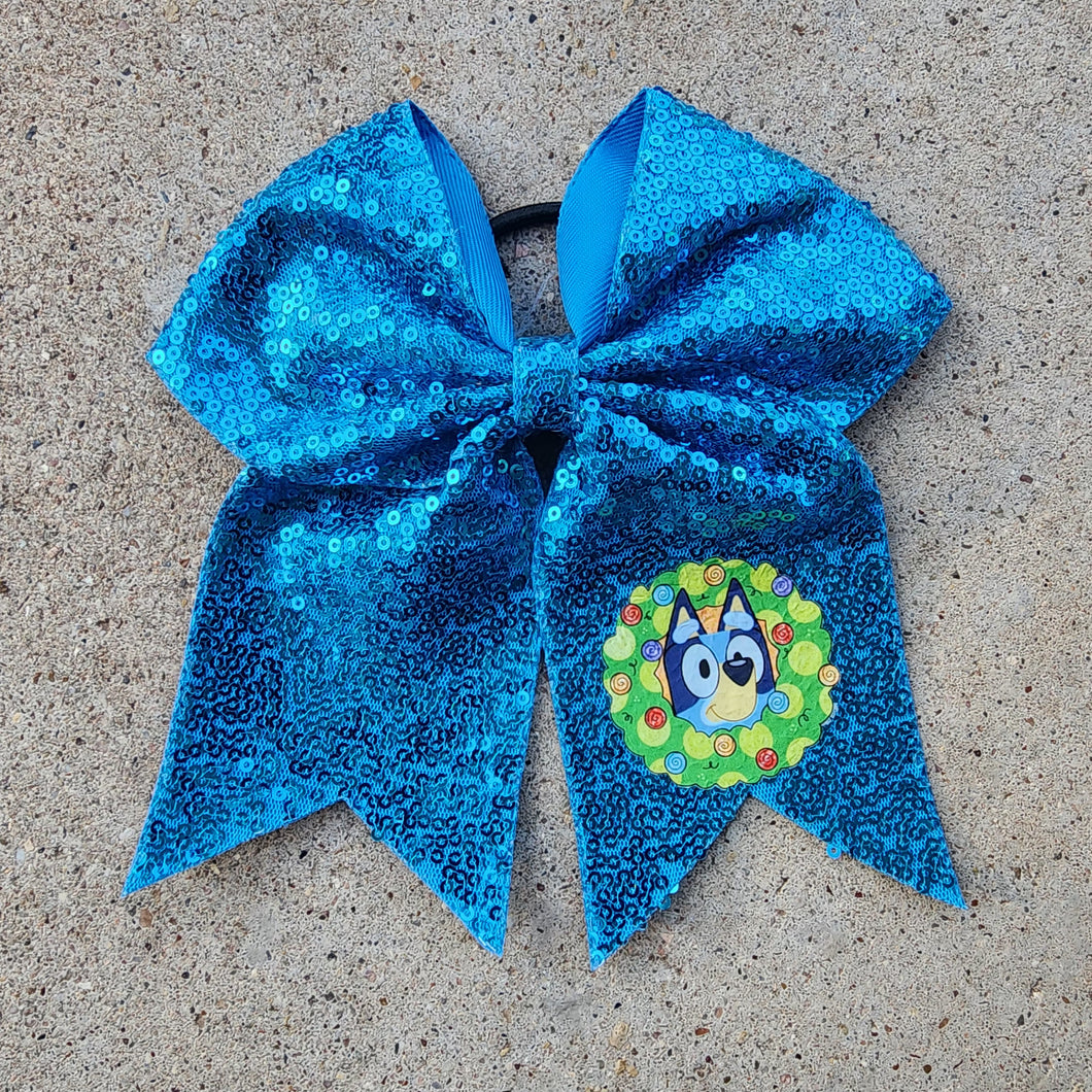 Sequin Bluey Bow