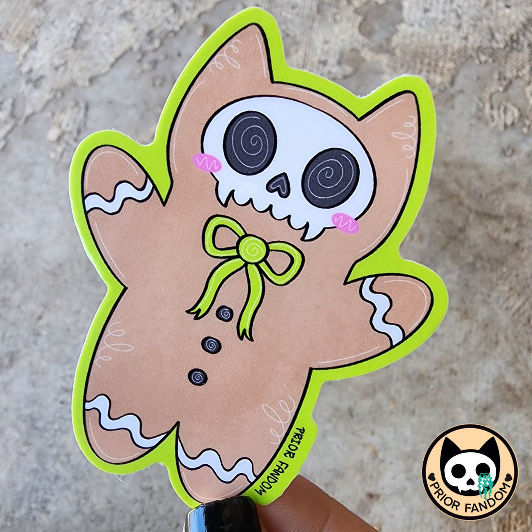 Gingerbread Cat Sticker