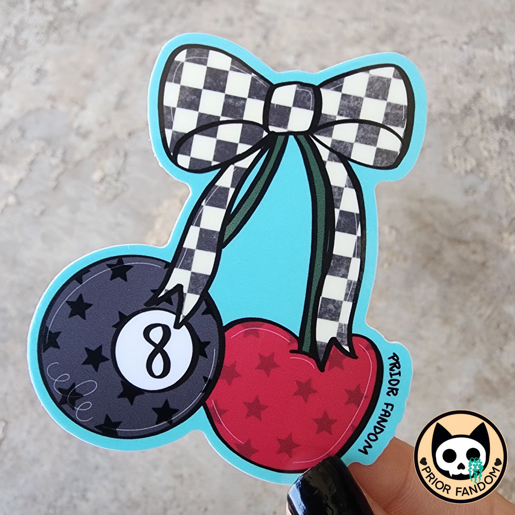 Cherry Billard Ball Sticker