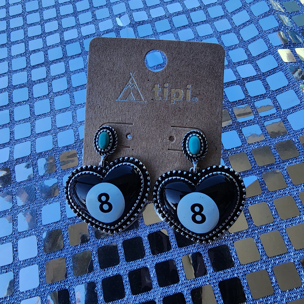 8 Ball Earrings
