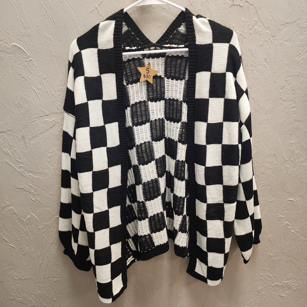 Checkered Cardigan