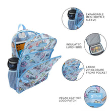 Load image into Gallery viewer, Lilo &amp; Stitch Angel &amp; Stitch All-Over Print 16” Backpack With Lunch Kit
