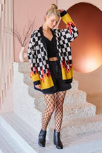 Load image into Gallery viewer, RACING FLAME KNIT CARDIGAN
