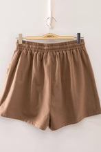 Load image into Gallery viewer, Lace Trim Sweatshirt &amp; Shorts Lounge Set MOCHA
