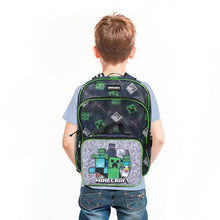 Load image into Gallery viewer, Minecraft Franchise Creepers 2-Piece 16” Kids Backpack &amp; Lunch Box Set For School And Travel
