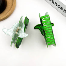 Load image into Gallery viewer, Green Dinosaur Hair Clip, Cute Prehistoric Style Claw Clip
