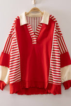 Load image into Gallery viewer, Vintage Stripe Rugby Sweatshirt

