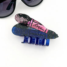 Load image into Gallery viewer, Book &amp; Microphone Hair Clips, Cute Novelty Hair Claw Clip
