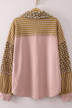 Load image into Gallery viewer, NT12889-Daisy Stripe Contrast Top
