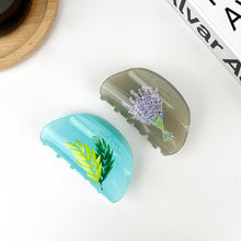 Load image into Gallery viewer, Lavender Hair Clip,Leaf Claw Clip
