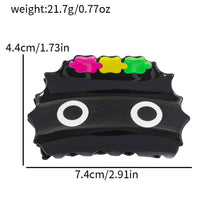 Load image into Gallery viewer, Funky Big - Eyed Hair Claw with Colorful Accents
