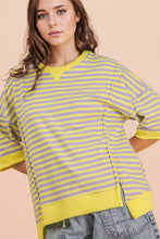 Load image into Gallery viewer, NT12481-Oversized Stripe Casual Knit Top

