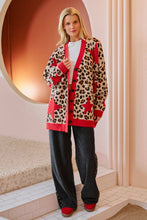 Load image into Gallery viewer, LEOPARD STAR CARDIGAN SWEATER
