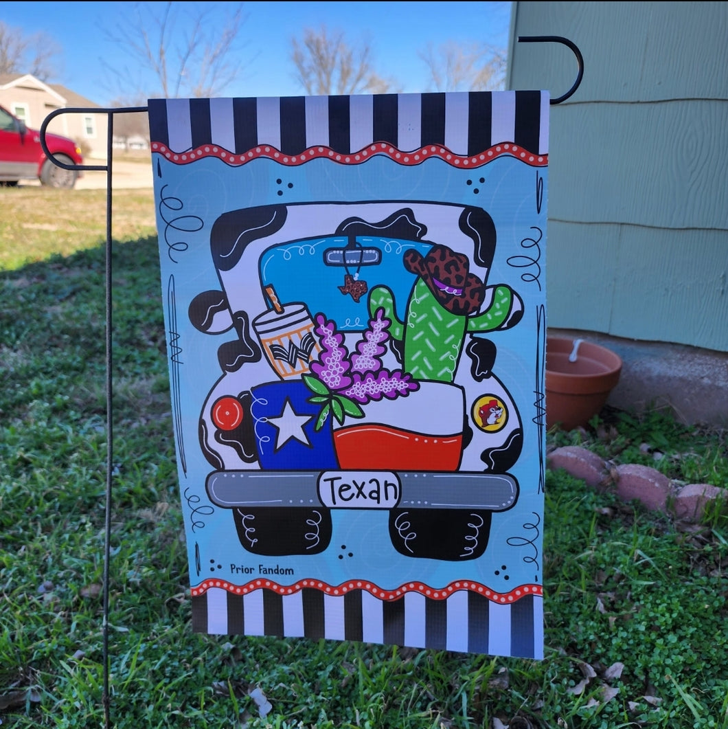 Texas Truck Garden Flag