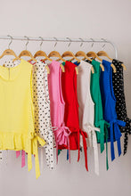 Load image into Gallery viewer, NT12128-Side Tie Detail Ruffled Top
