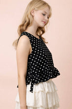 Load image into Gallery viewer, NT12128-Side Tie Detail Ruffled Top
