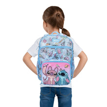Load image into Gallery viewer, Lilo &amp; Stitch Angel &amp; Stitch All-Over Print 16” Backpack With Lunch Kit
