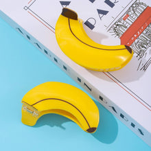 Load image into Gallery viewer, Yellow Banana Shaped Hair Clip, Fruit Hair Accessories
